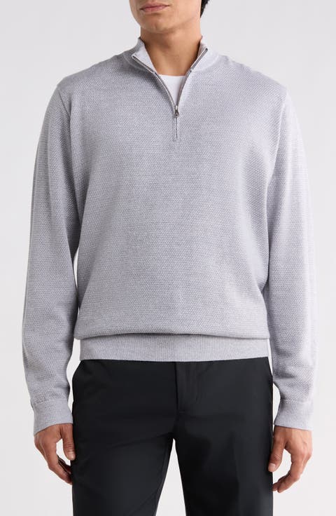 Crown Crafted Barlow Merino Wool Blend Quarter Zip Sweater