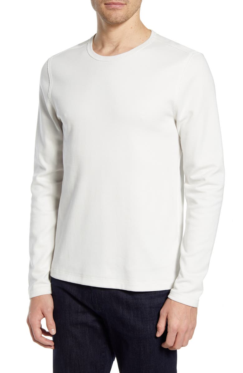 7 For All Mankind Cotton Blend Long Sleeve Crewneck T-Shirt, Main, color, 