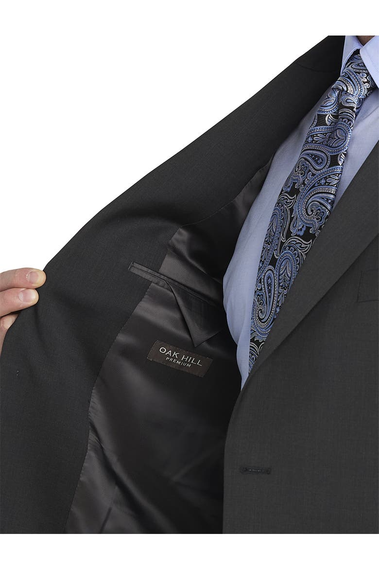 Big & Tall Jacket-Relaxer Suit Jacket, Alternate, color, CHARCOAL