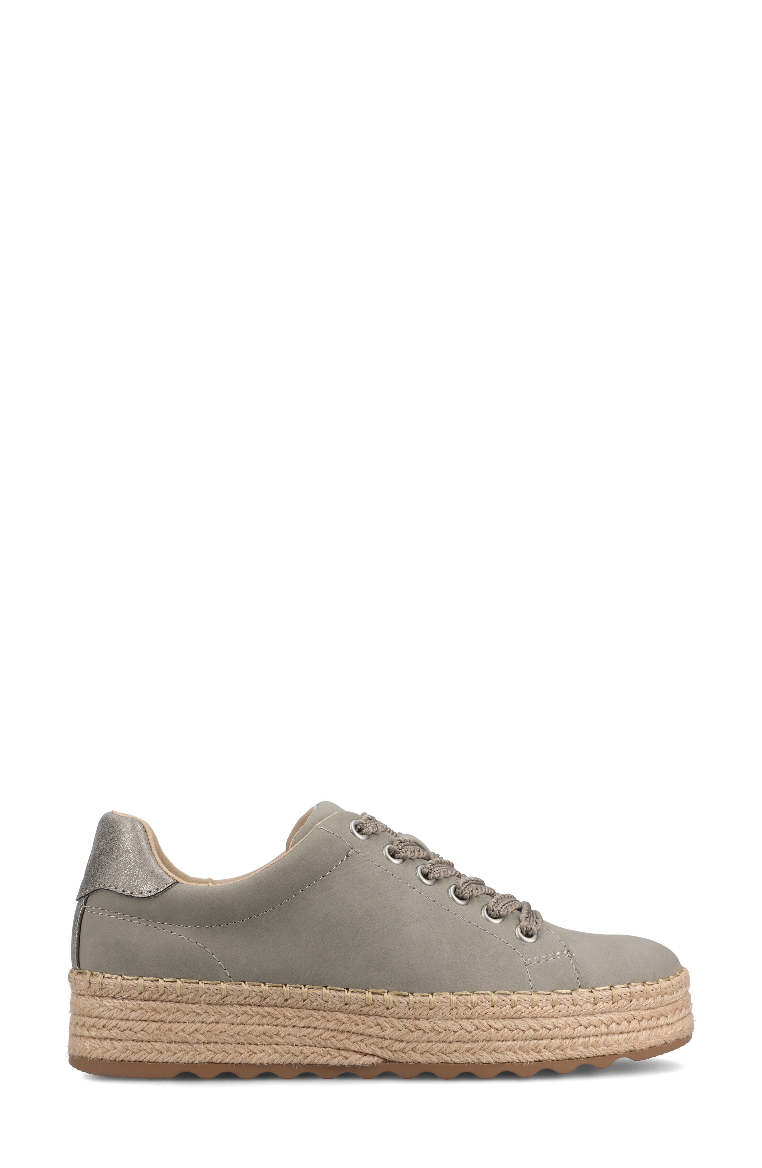 Cosima Espadrille Sneaker, Alternate, color, GREIGE/PEWTER