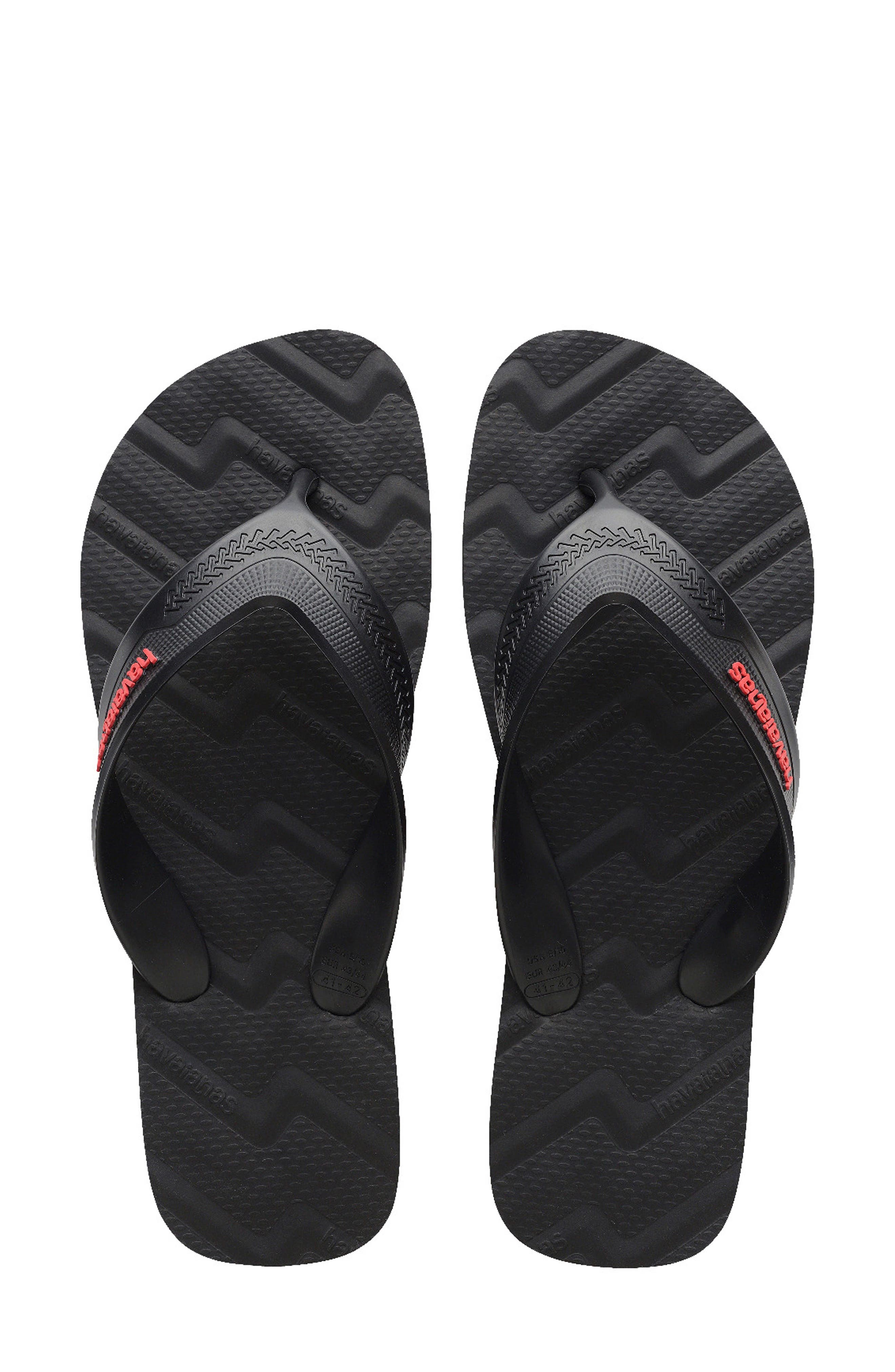 Track Waves Flip Flop, Alternate, color, BLACK