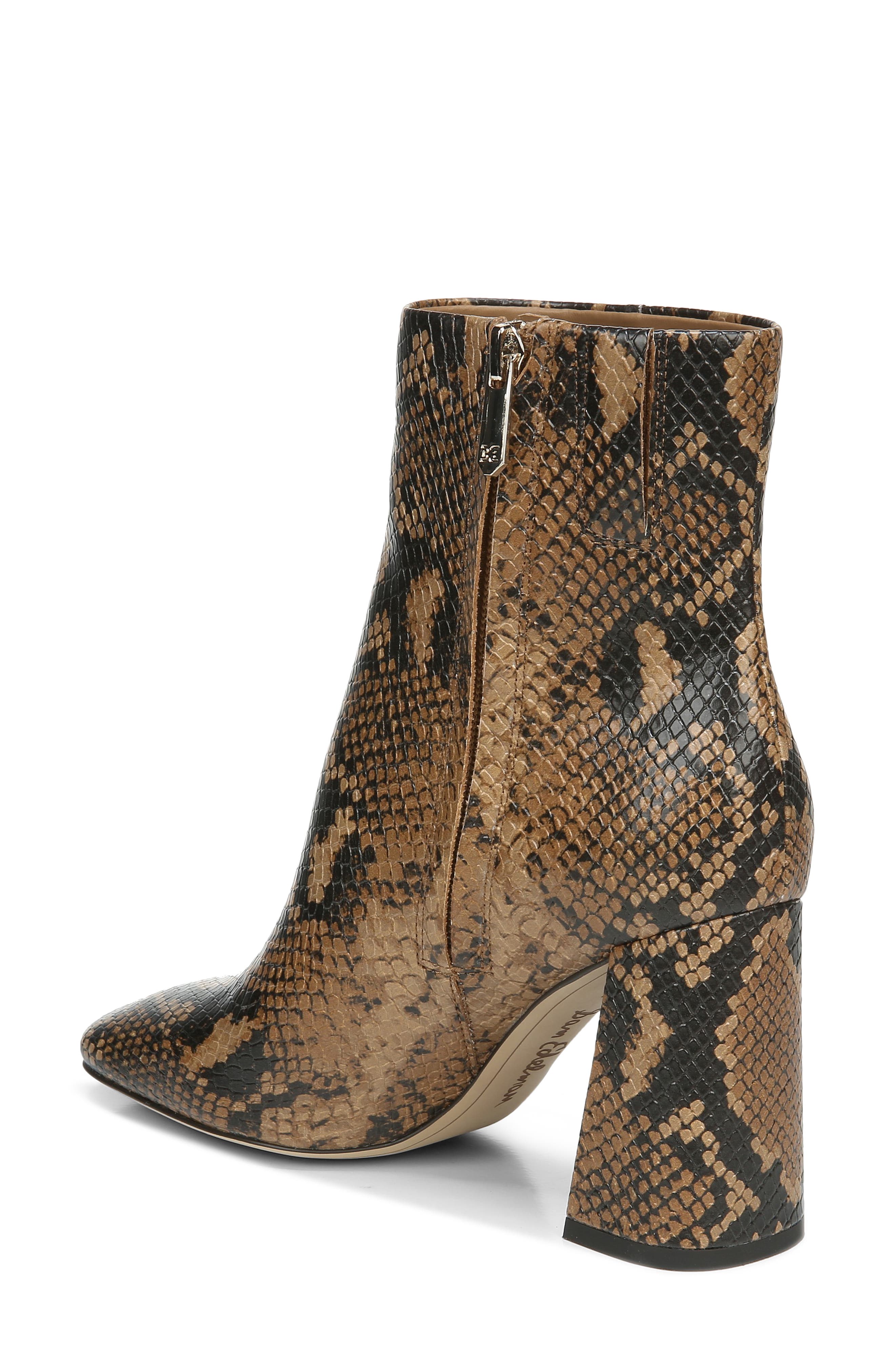 Codie Square Toe Bootie, Alternate, color, CARAMEL MULTI