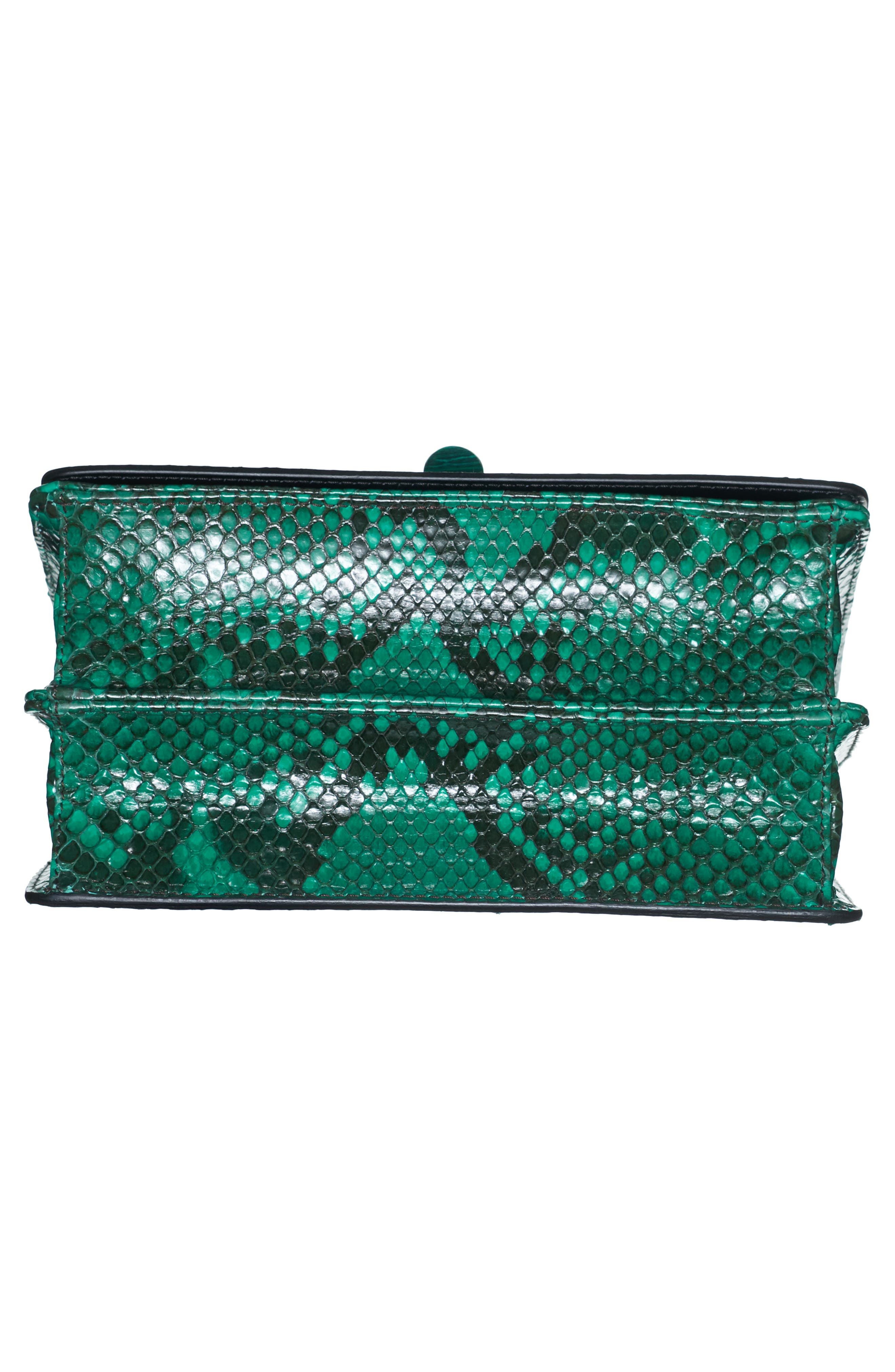 Prada Genuine Python Flap Shoulder Bag, Alternate, color, 