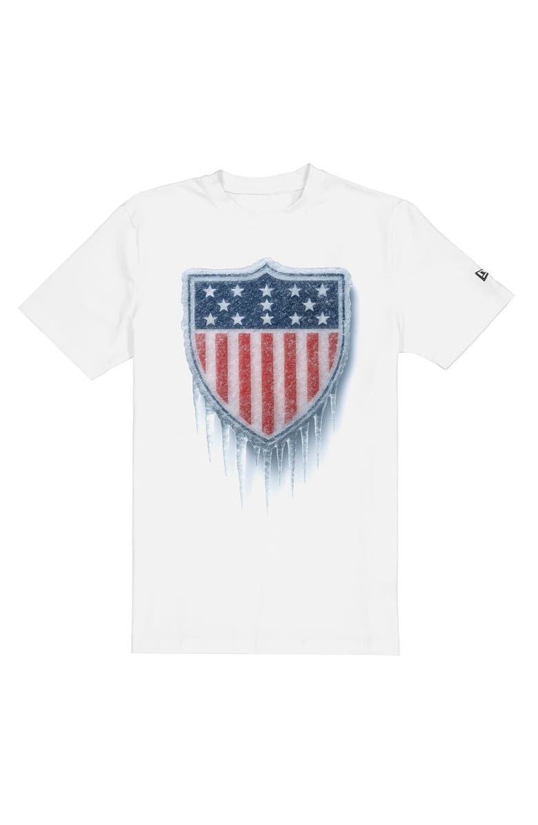 New Era Men's New Era  White Team USA Ice Cold T-Shirt, Alternate, color, White