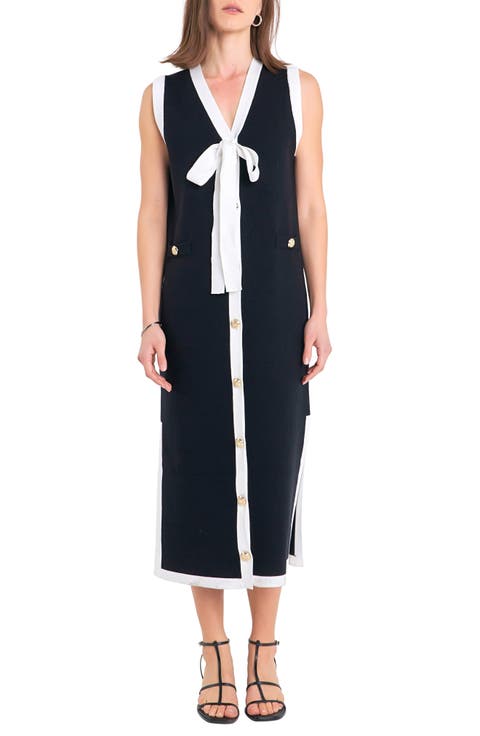 Sleeveless Sweater Dress