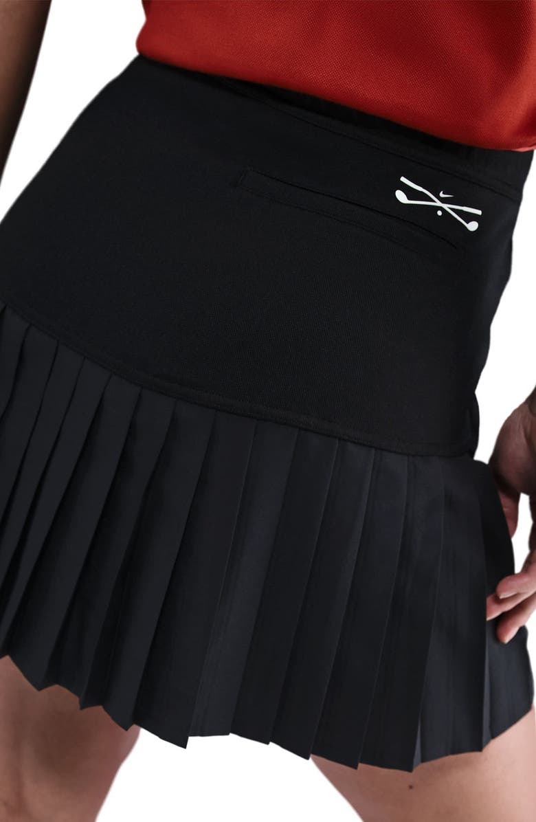 Nike Pleated Dri-FIT Golf Skirt, Alternate, color, Black/Sail