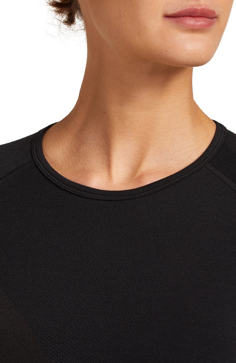 Icebreaker 260 ZoneKnit<sup>™</sup> Seamless Merino Wool Shirt, Alternate, color, Black
