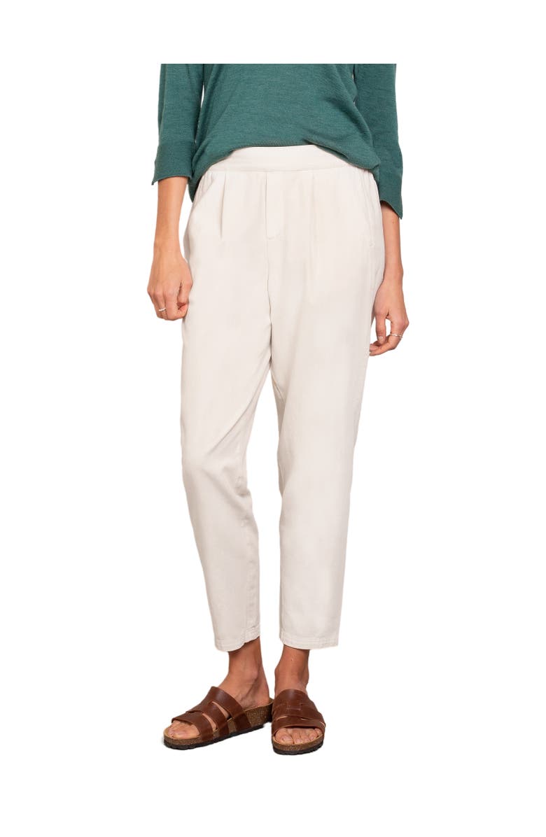 Celtic & Co. Twill Tapered Pull On Pants, Main, color, Oatmeal