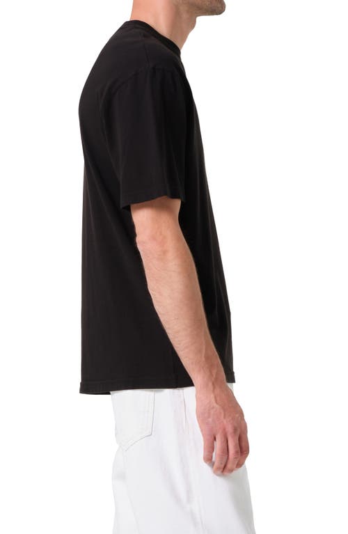 Agolde Men's Asha Mock-neck T-shirt In Black