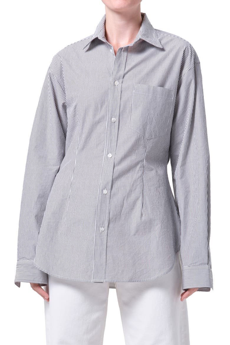 Cinch Stripe Button-Up Shirt, Main, color, WINDLEY STRIPE