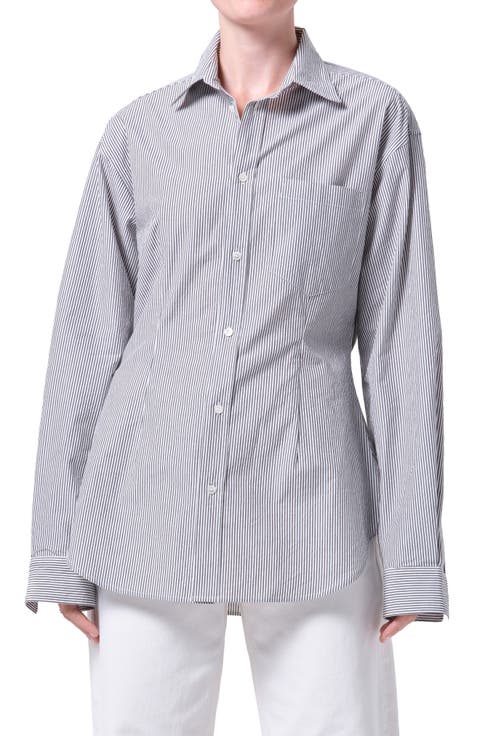 Cinch Stripe Button-Up Shirt