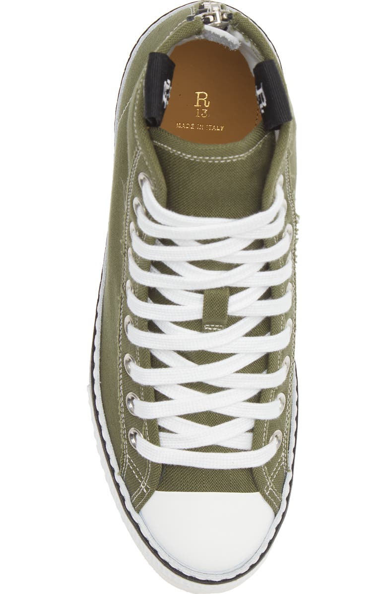 R13 Courtney Platform High Top Sneaker, Alternate, color,