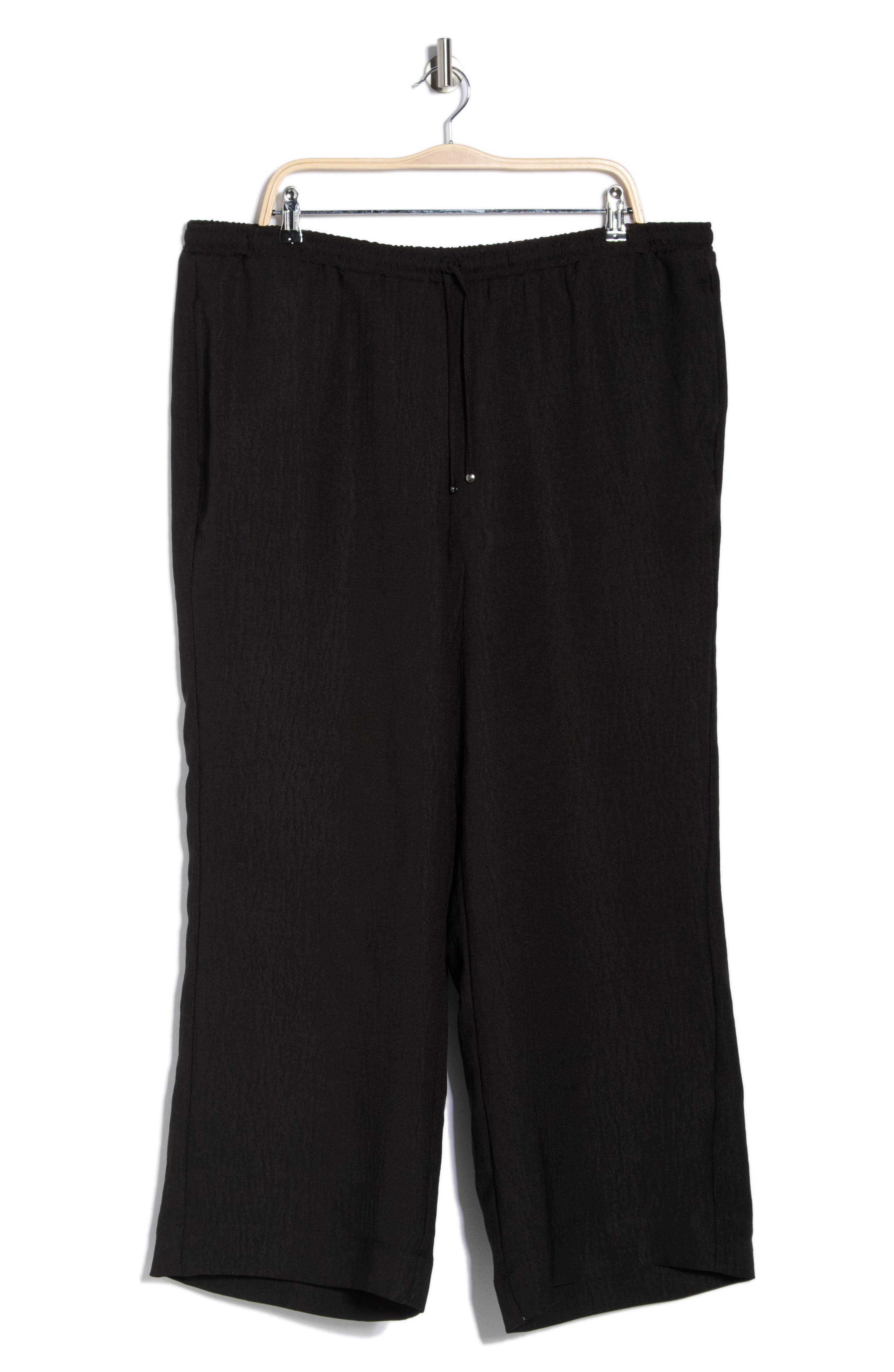 MAX STUDIO Wide Leg Textured Woven Drawstring Pants