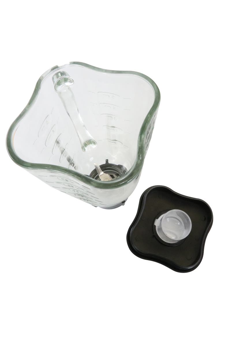 6 Piece 59 Oz Square Blender Glass Jar Replacement Kit, Alternate, color, Clear