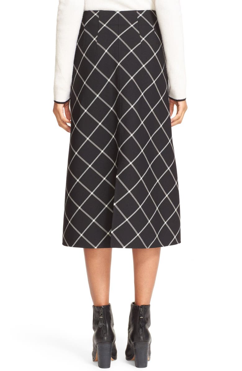 rag & bone 'Sabina' Plaid Midi Skirt, Alternate, color, 