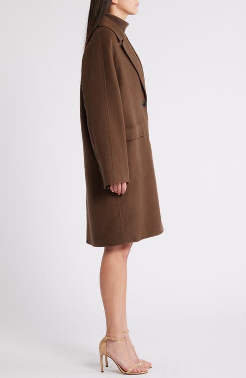 Hugo Boss Boss Cattina Wool Blend Coat In Marshland Green