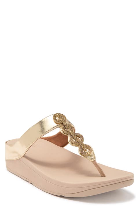Fino Crystal Embellished Thong Platform Sandal (Women)