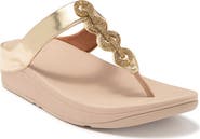FitFlop Fino Crystal Embellished Thong Platform Sandal