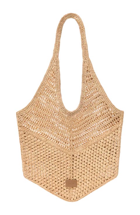 Natural raffia bag