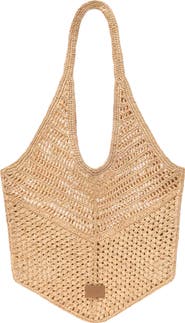 maje Natural raffia bag