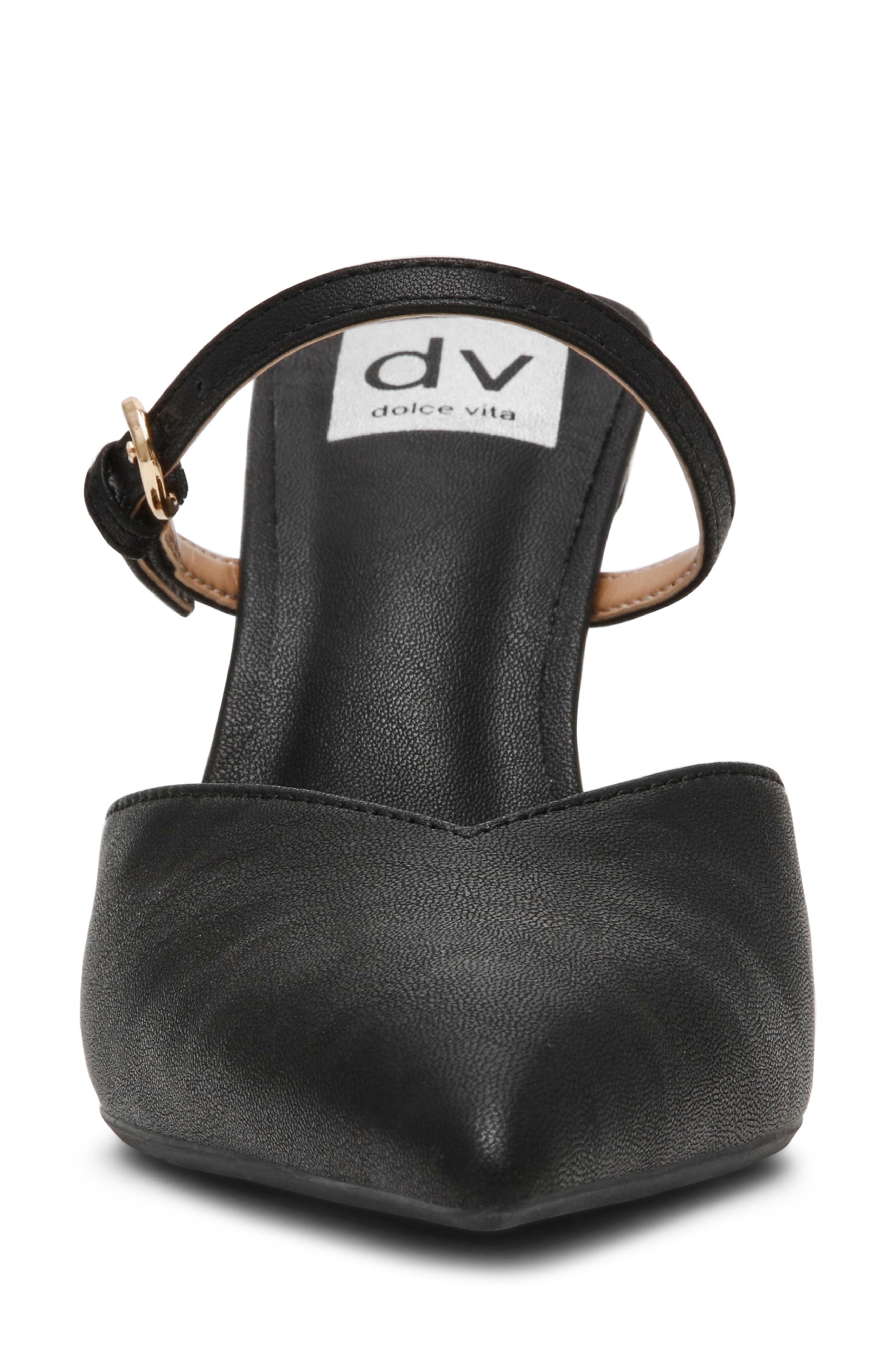 DV by Dolce Vita Geanie Pointed Toe Pump, Alternate, color, Black Smooth