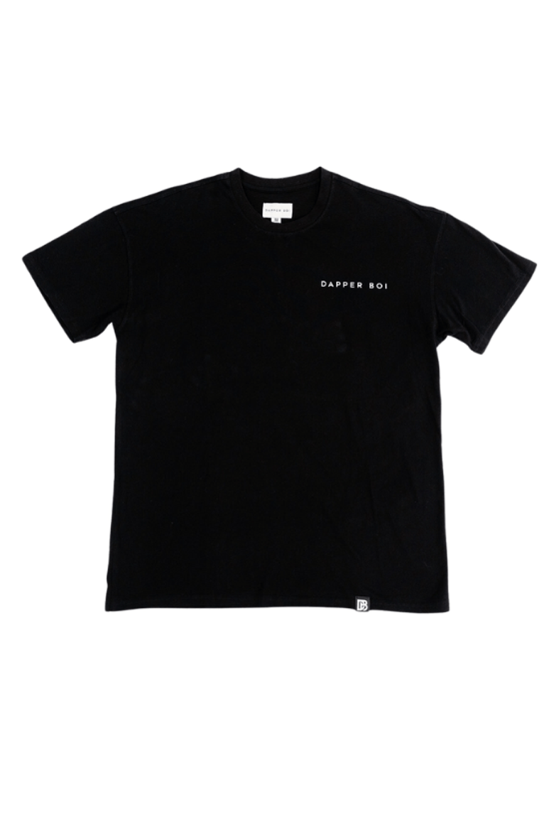 Black DB Drop Shoulder Tee, Alternate, color, Black