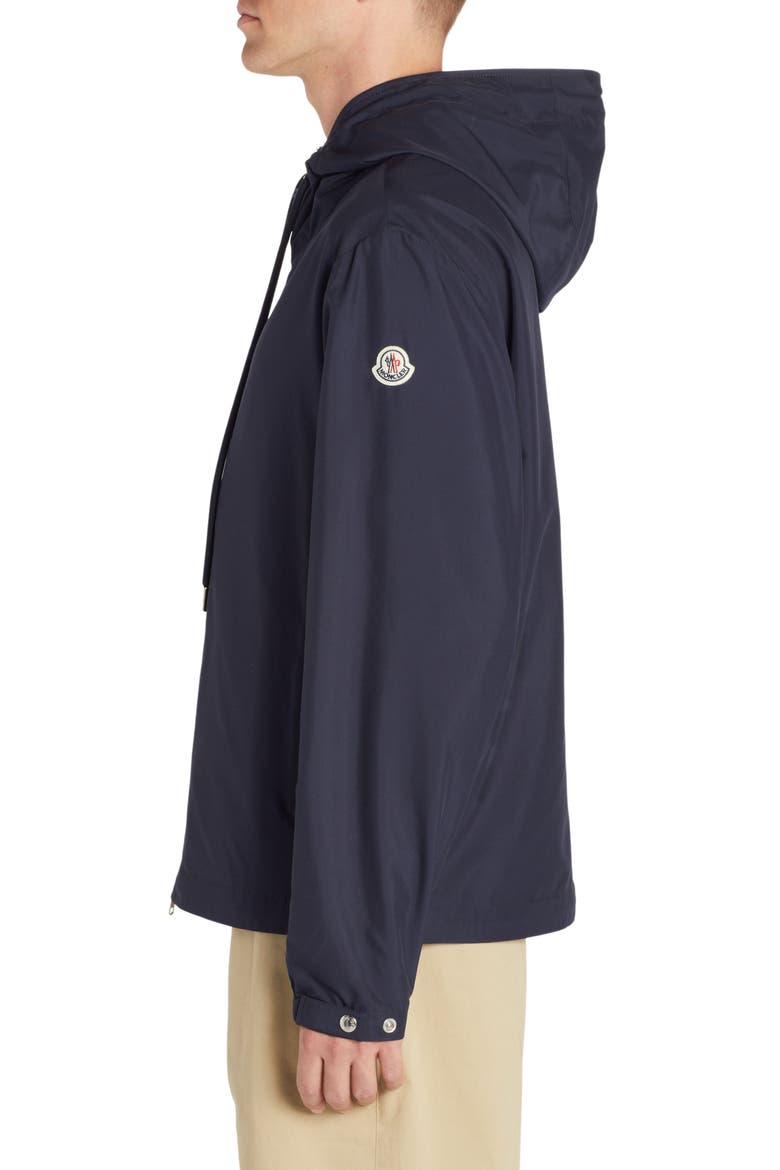 Atria Hooded Windbreaker Jacket, Alternate, color, NAVY