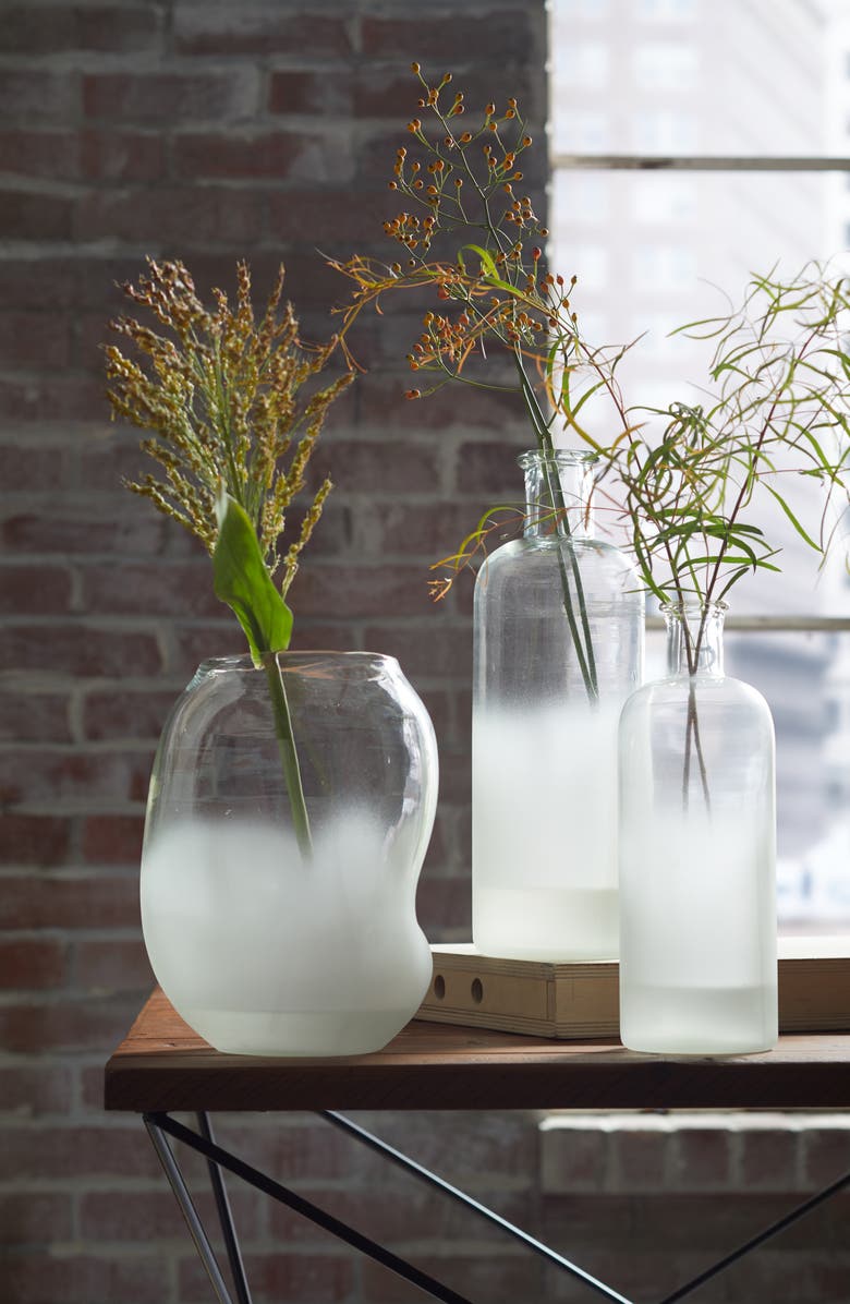 Treasure & Bond Treasure&Bond Large Frosted Bottle Vase, Alternate, color, 