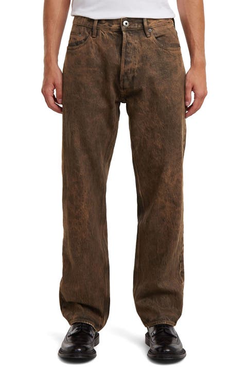 Dakota Regular Straight Leg Jeans (Faded Cognac Skin)