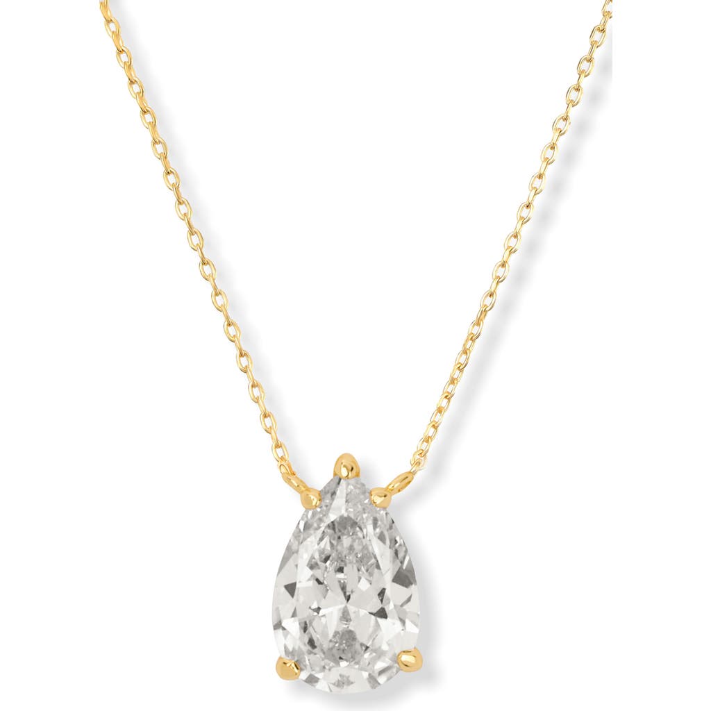 Melinda Maria Are You Jealous Pendant Necklace in Gold/White Diamonette  product