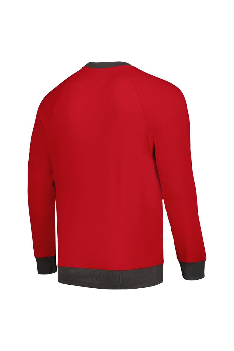 Men's Tommy Hilfiger Red Tampa Bay Buccaneers Reese Raglan Tri-Blend Pullover Sweatshirt, Alternate, color, Red