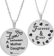 STEELTIME Mother & Daughter Pendant Necklace Set