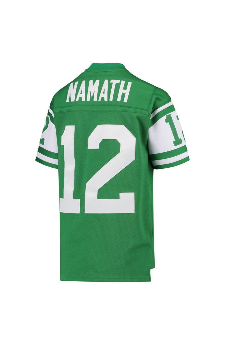 Mitchell & Ness Youth Mitchell & Ness Joe Namath Green New York Jets 1968 Legacy Retired Player Jersey, Alternate, color, 