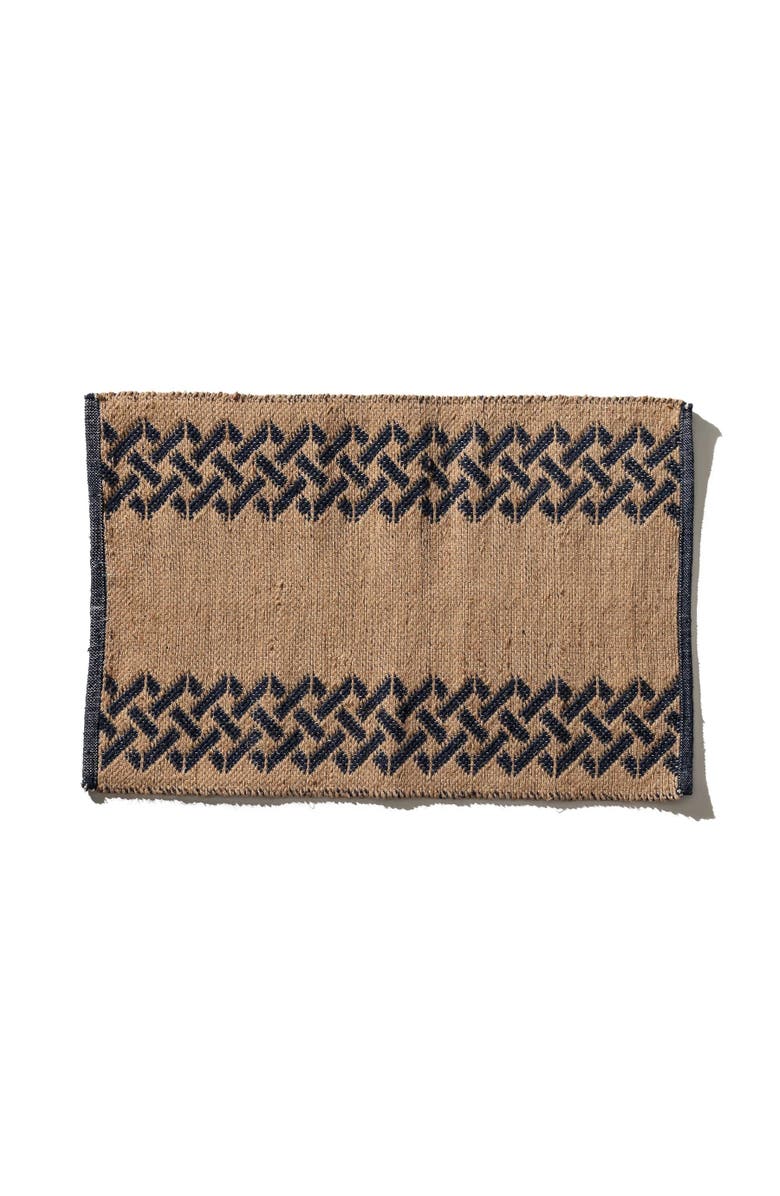 PUEBCO Tile Patterned Jute Mat, Main, color, Sicily