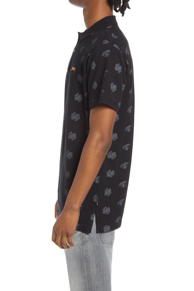 Men's Cash Rule Polo, Alternate, color, BLACK