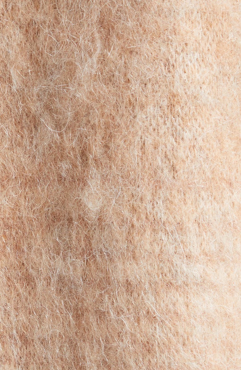 John Elliott Distressed Gradient Mohair & Wool Blend Hooded Sweater, Alternate, color,