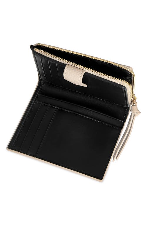 Rebecca Minkoff Slim Megan Leather Bifold Wallet In Stone