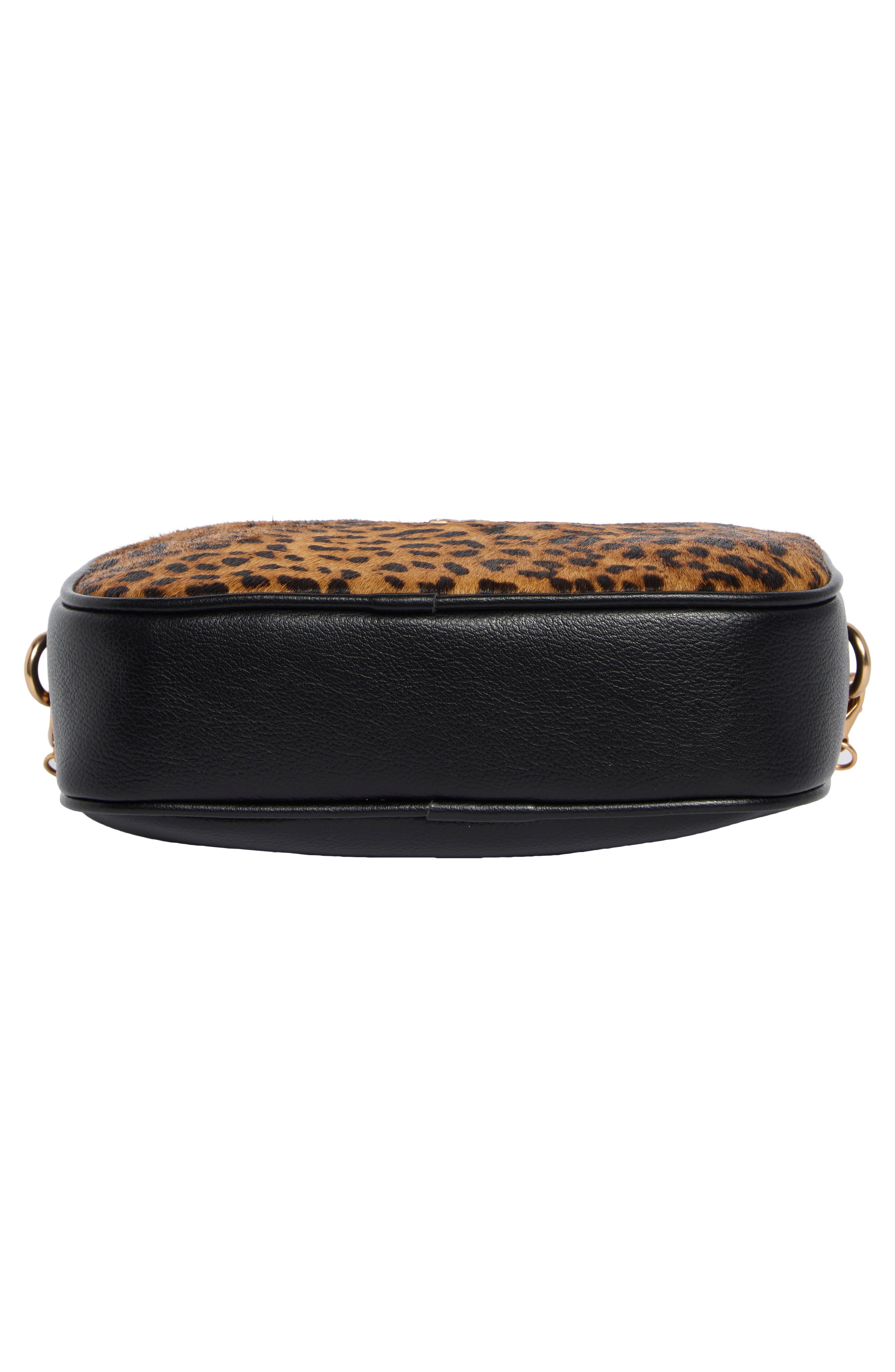 Sam Edelman Nylie Genuine Calf Hair Leather Camera Bag, Alternate, color, Brown/ Black