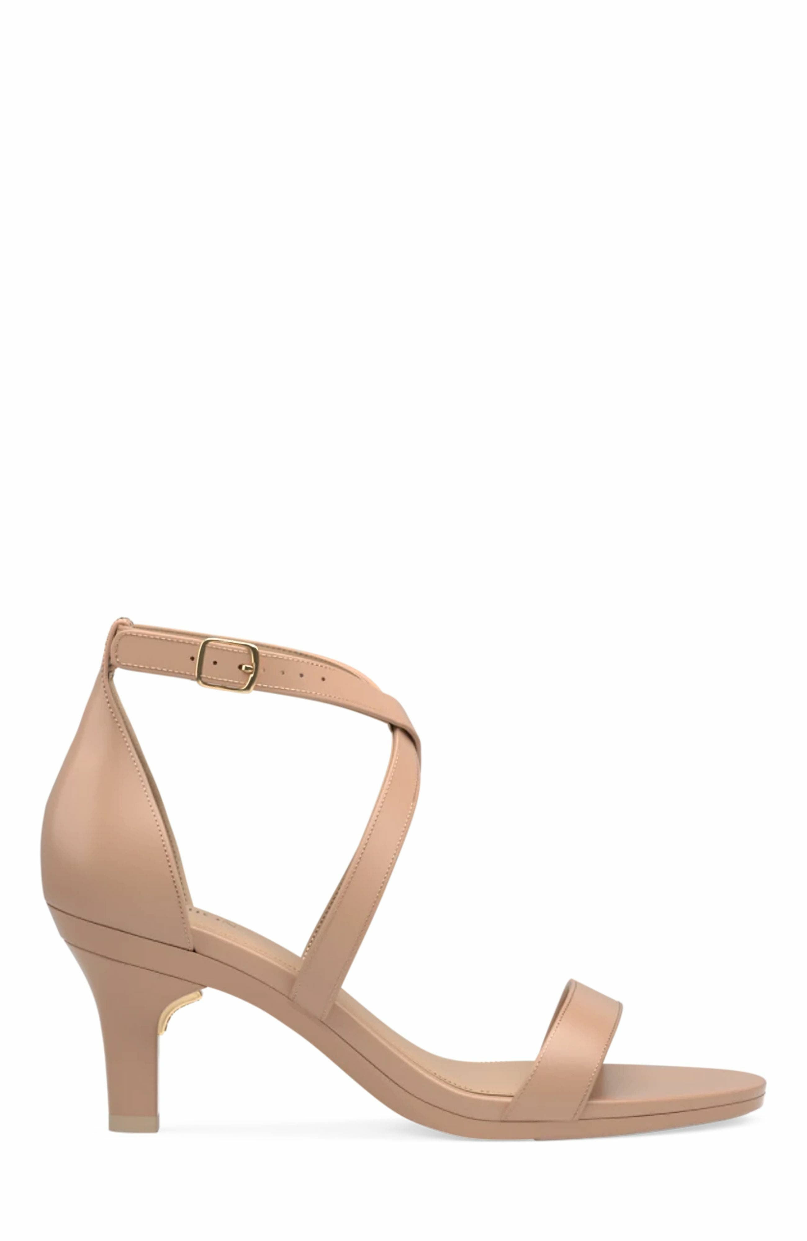 Pashion Footwear The Sandal 3" Stiletto Heel, Alternate, color, Latte Leather