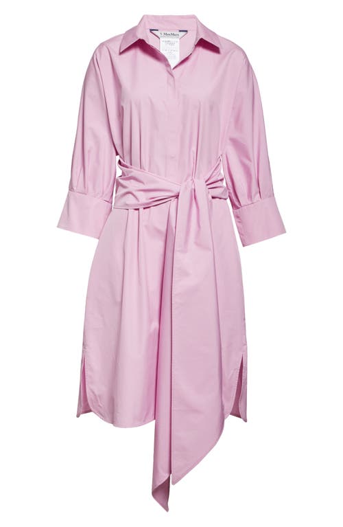 MAX MARA MAX MARA TABATA BELTED COTTON SHIRTDRESS