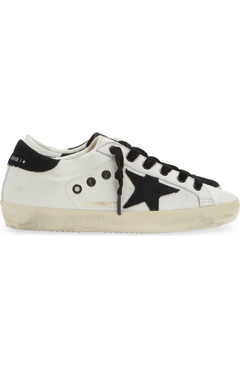 Golden Goose Super-Star Low Top Sneaker, Alternate, color, White/ Black