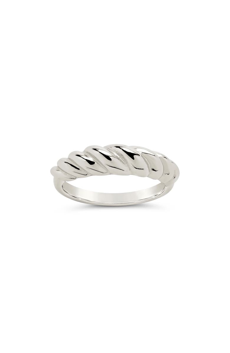 Sterling Forever Graham Band Ring, Alternate, color, Silver