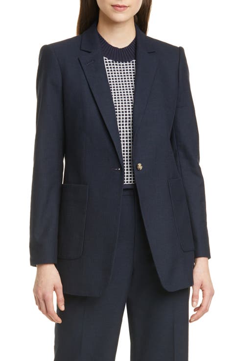 Textured Cotton Blend Jacket