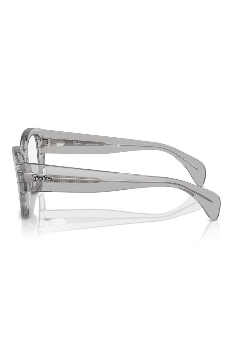 Jorge 52mm Square Optical Glasses, Alternate, color, TRANSPARENT GREY