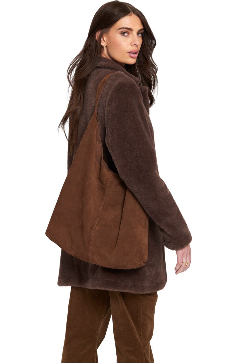 ELLE Collection Suede Slouch Tote Bag, Alternate, color,