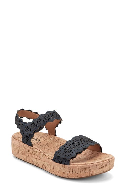 Slata Ankle Strap Platform Sandal (Women)