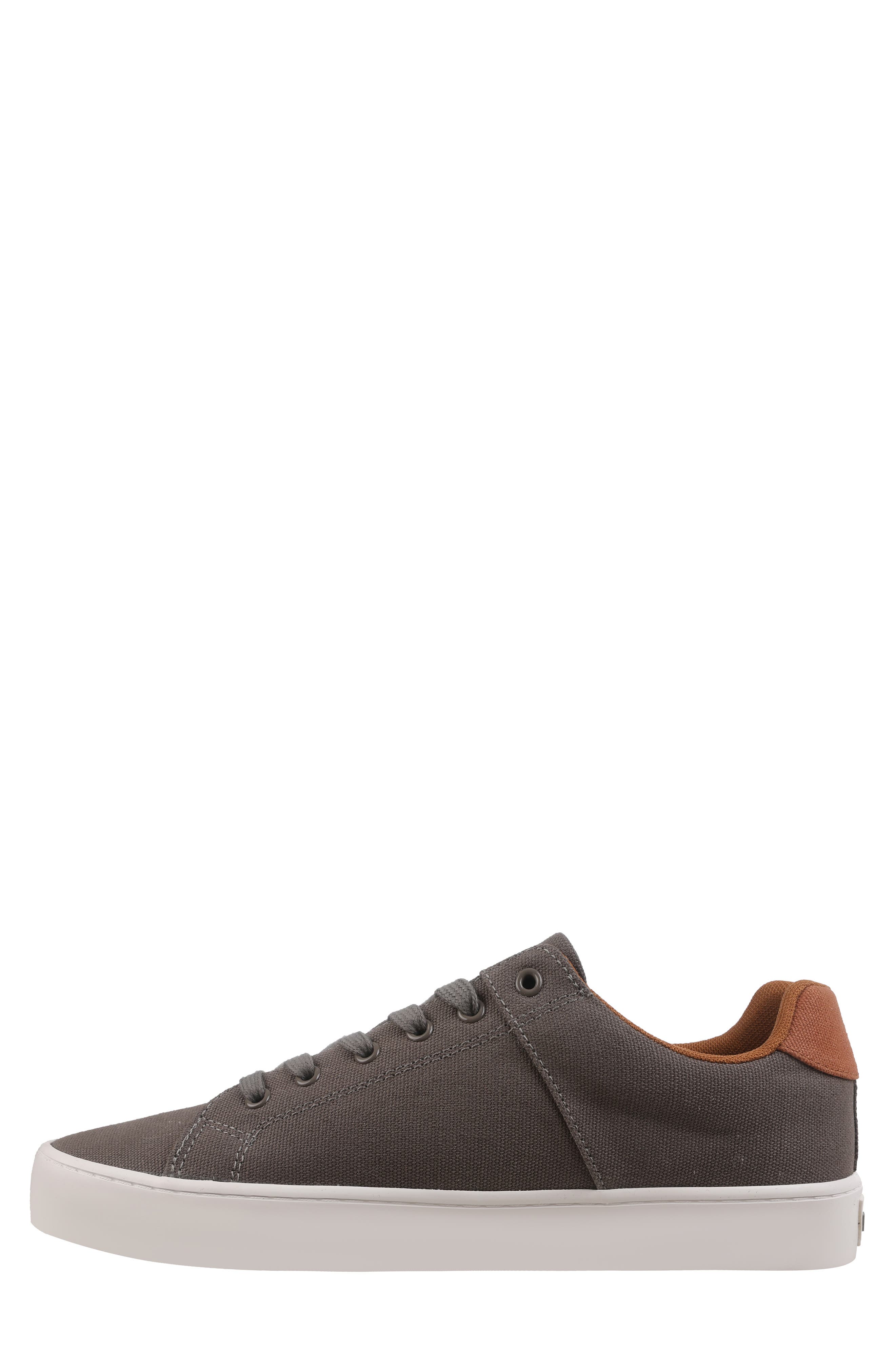 Vance Low Top Sneaker, Alternate, color, GREY CANVAS