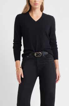 Caslon® V-Neck Wool & Cashmere Sweater