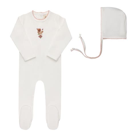 Playful Mouse Collection -  Footie + Bonnet