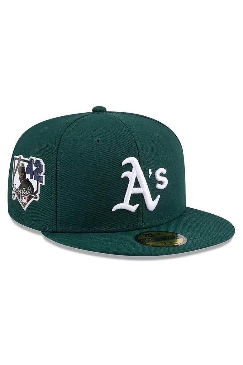 Men's New Era Green Athletics 2026 Jackie Robinson Day 59FIFTY Fitted Hat, Main, color, Green